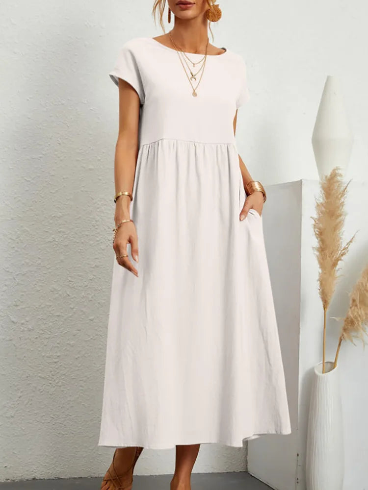 Aria Linen Dress
