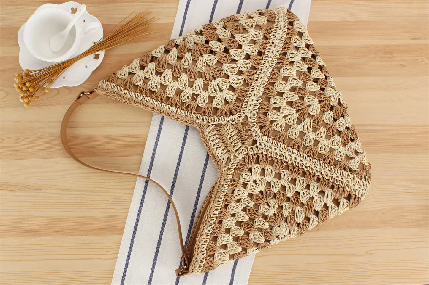 Summer Tote Clutch with Top Handle