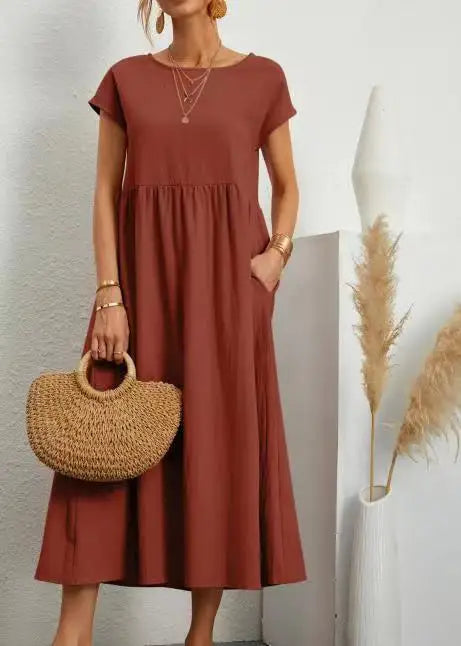 Aria Linen Dress