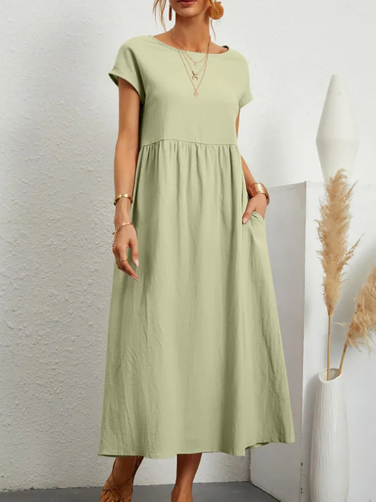 Aria Linen Dress