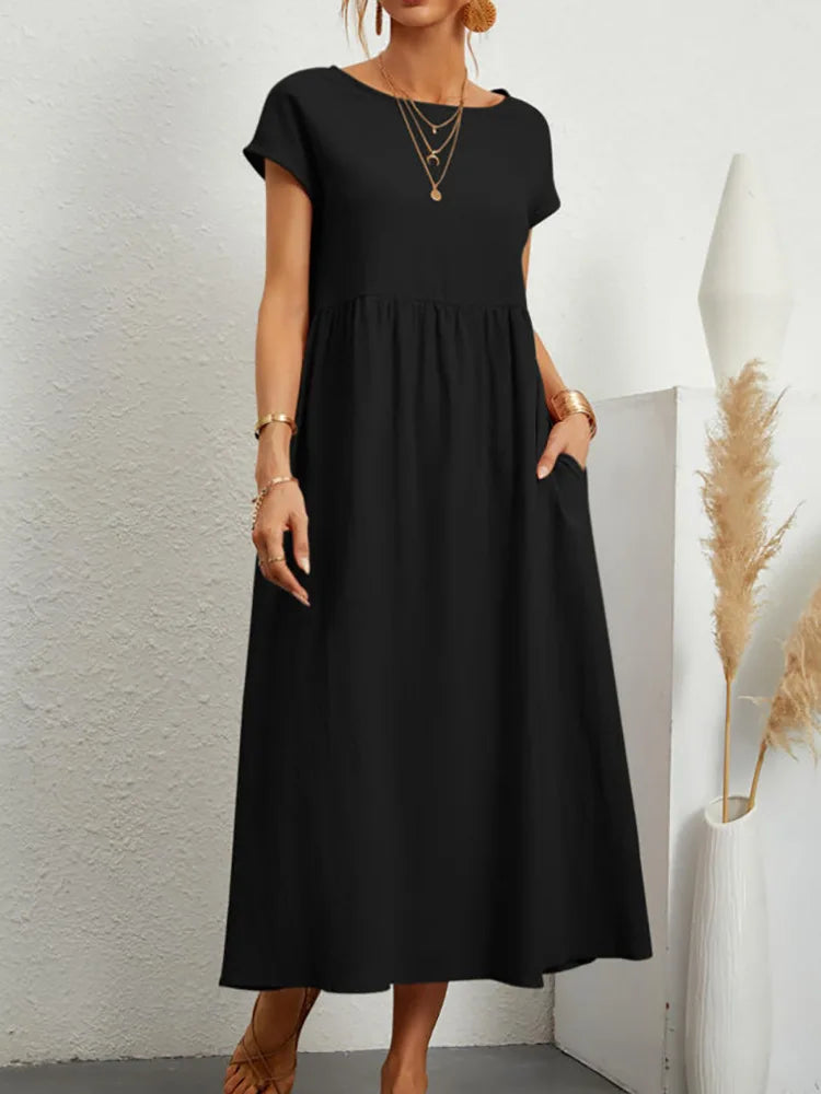 Aria Linen Dress