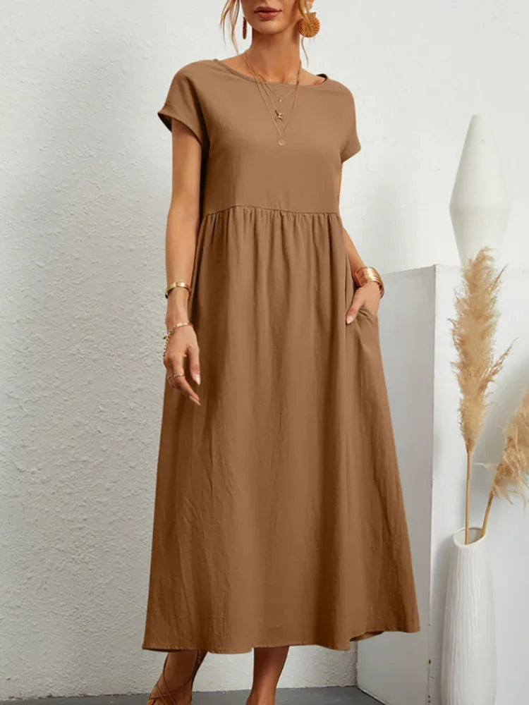 Aria Linen Dress