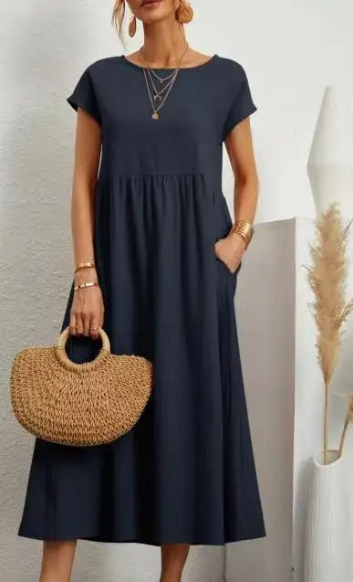 Aria Linen Dress