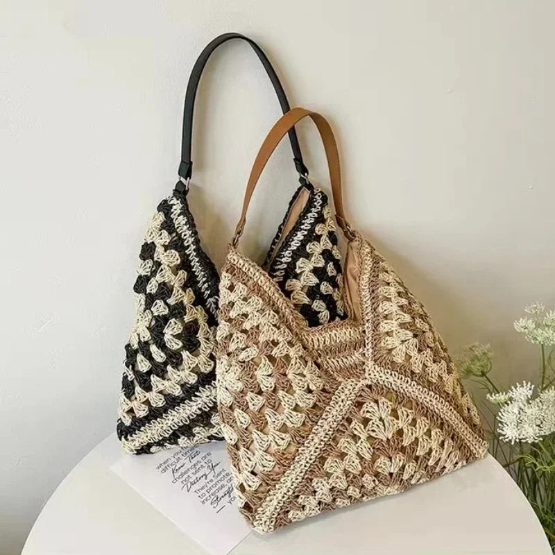 Summer Tote Clutch with Top Handle