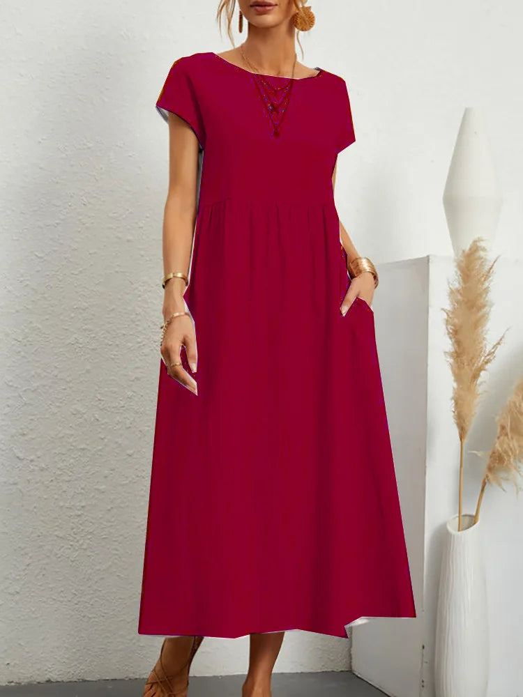 Aria Linen Dress