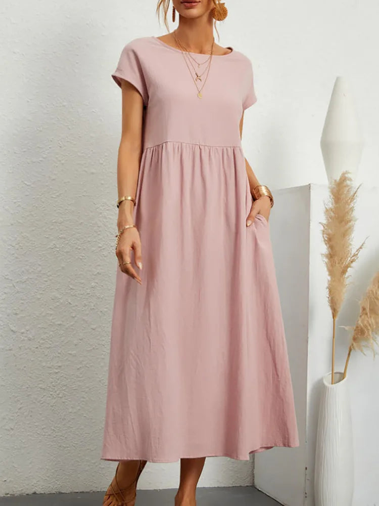 Aria Linen Dress