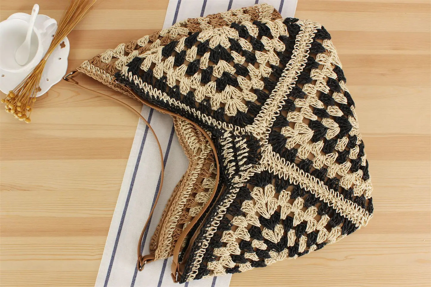 Summer Tote Clutch with Top Handle