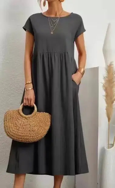 Aria Linen Dress