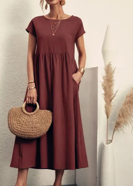 Aria Linen Dress