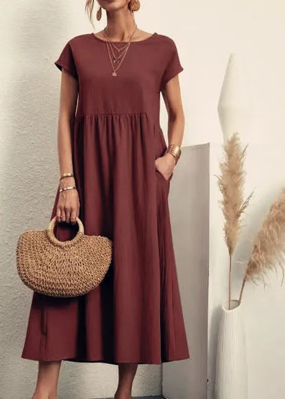 Aria Linen Dress