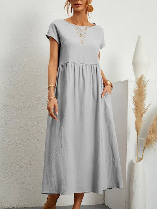 Aria Linen Dress
